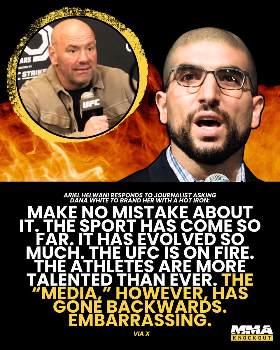 Ariel Helwani is disappointed with MMA media following an awkward question at last weekend's presser 🤦 #UFC