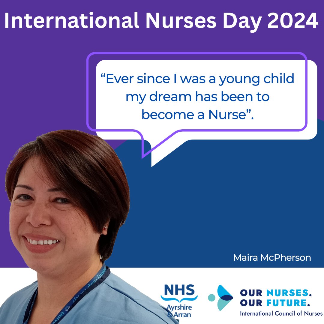 To celebrate all the incredible Nurses in Ayrshire and Arran our Nurses share some thoughts with us. #IND2024