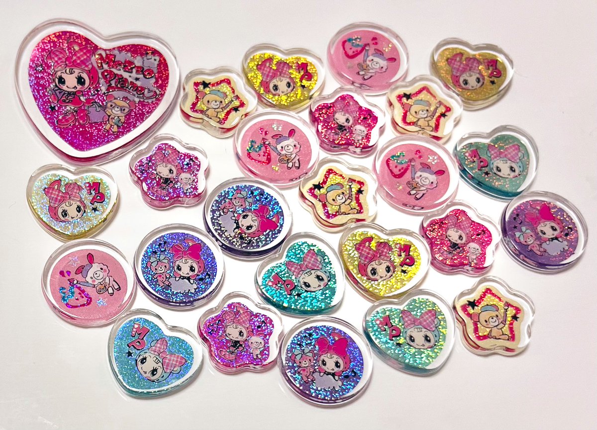 最近ゲットしたメゾピアノ🪄︎︎◝✩ おはじきシールコレクションが