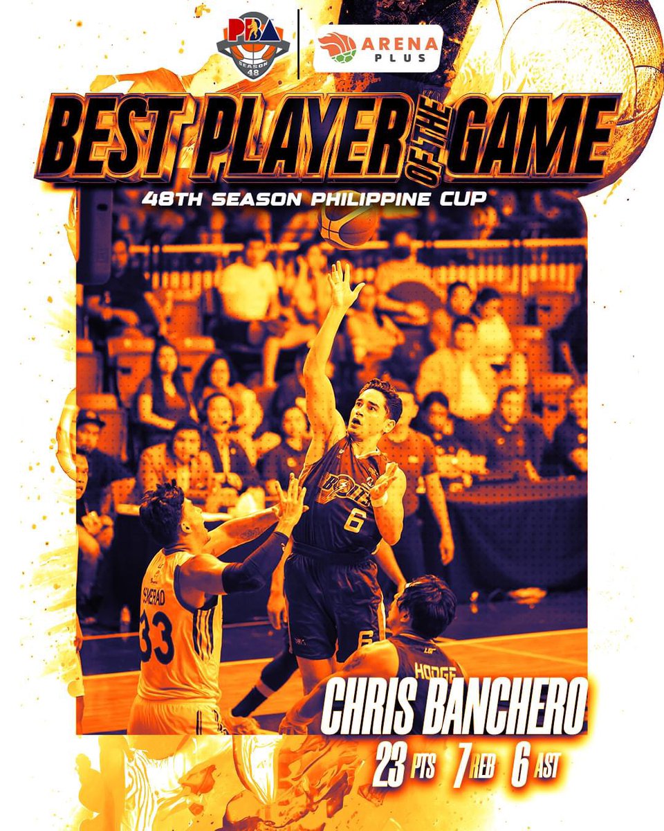 Chris Banchero is the Arena Plus BPG. #PBAAngatAngLaban #PBAS48PhilCupQFMERvsNLX