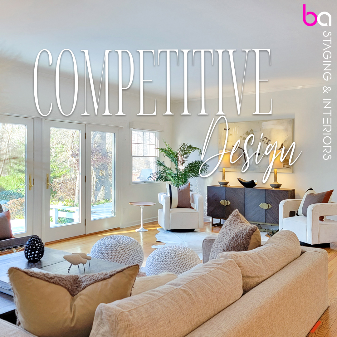 Our designs promise a competitive edge, ensuring your property stands out in the market 🏘️✨

Contact us now to outshine the competition ⭐💯

#BAStagingInteriors #CompetitiveDesign #HomeStaging