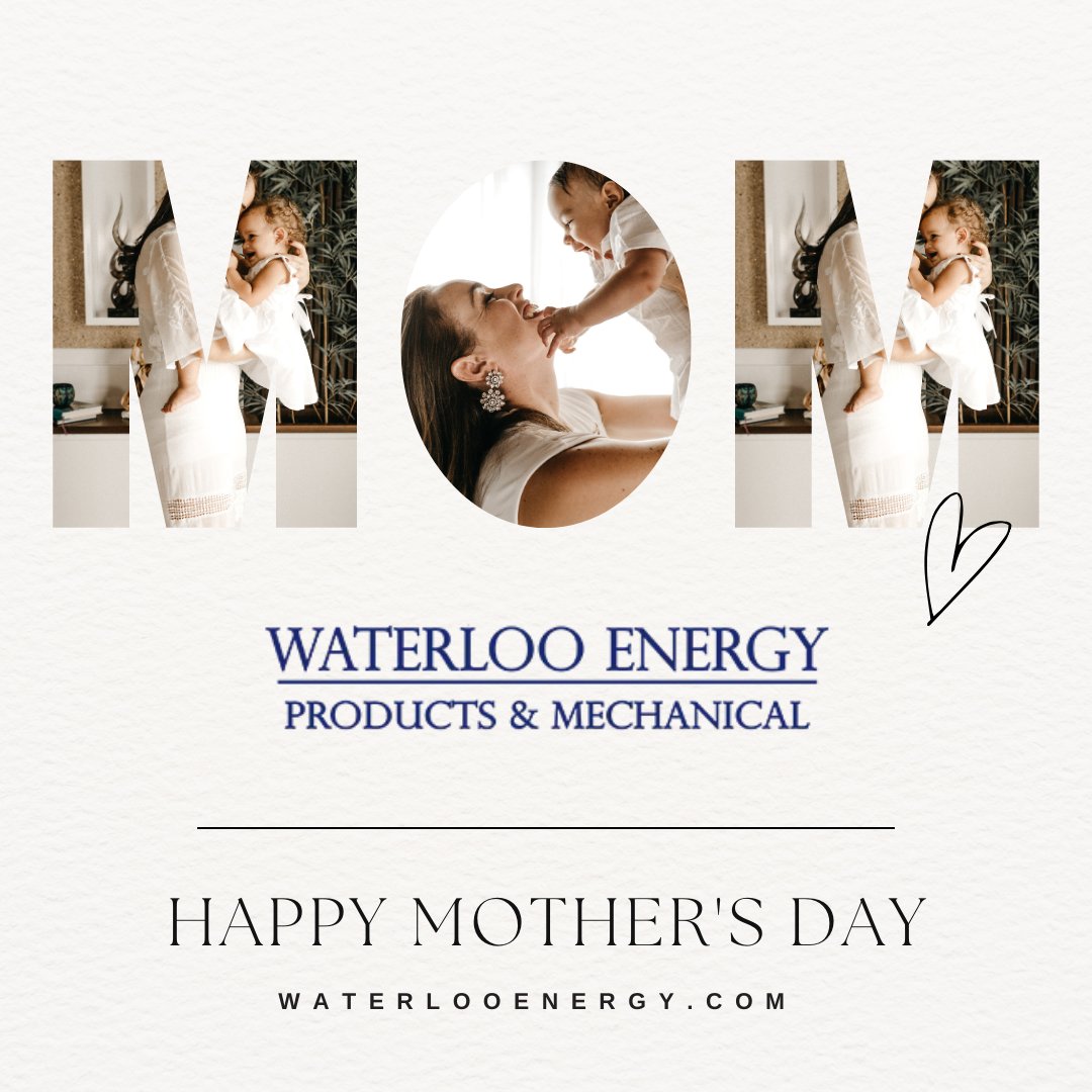 Happy Mother's Day to all the amazing moms! May your day be filled with joy and laughter. #MothersDay #waterlooenergy