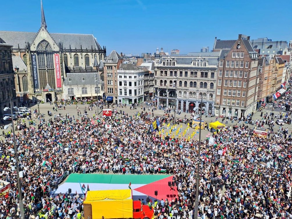 ⚡🇳🇱 🇵🇸 Netherland, Amsterdam Stands with Palestine.
#FreePalestine