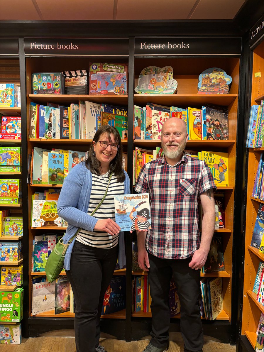 Popped into @WaterstonesStA this morning to discuss preparations for the event to be held there on Saturday 18th May at 11am. Many thanks to Stuart and the team for offering to host my first author event. For more details please visit waterstones.com/.../captain-ki…