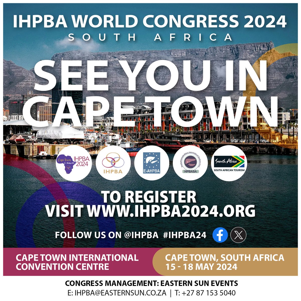 We are on the way to Cape Town 🇿🇦 we look forward to seeing everyone there #seeyouincapetown #IHPBA24