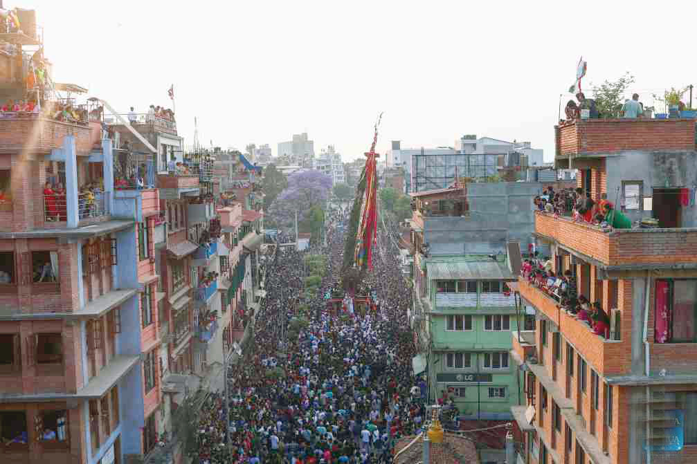 Celebration of Rato Machindranath #festival in #Lalitpur, #Nepal
Local people worship Rato Machindranath, the god of rain, for a good harvest.