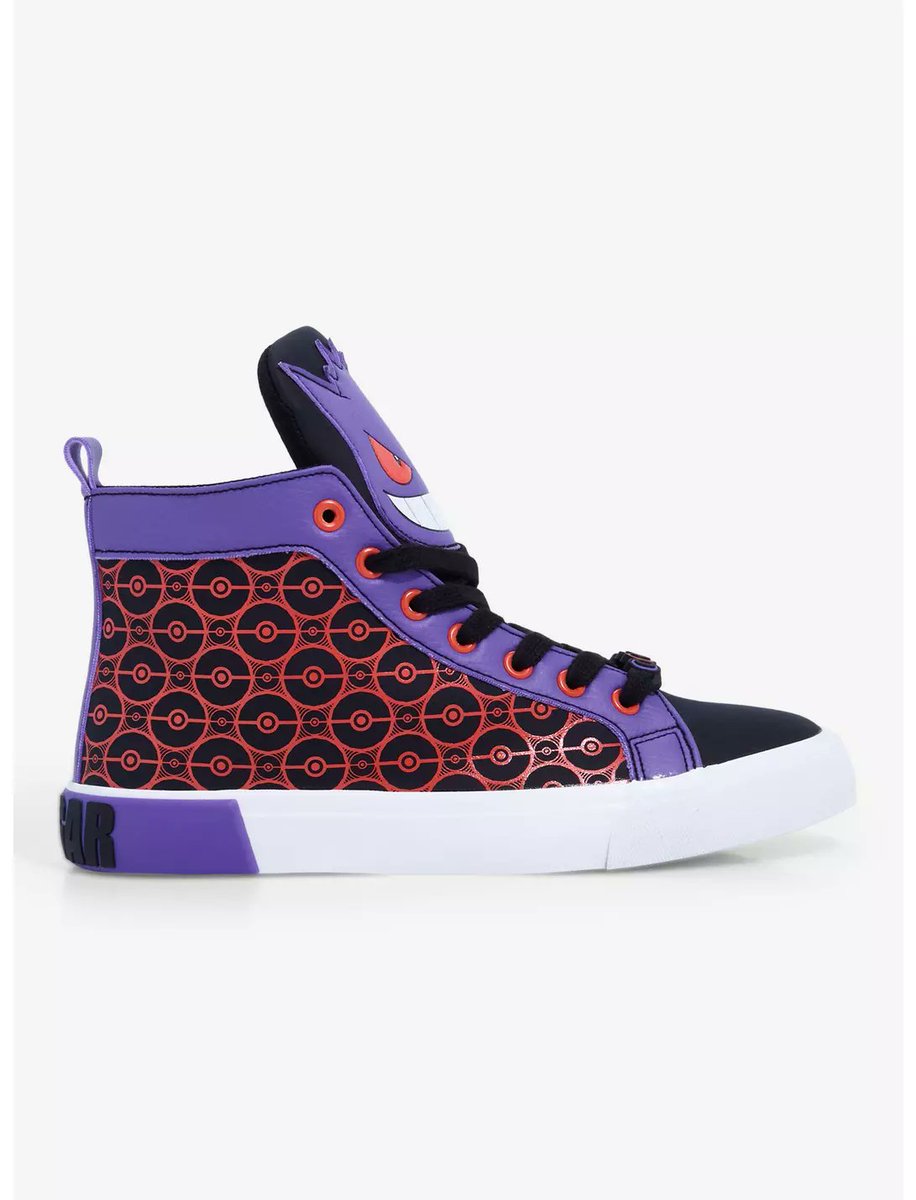 New Gengar Hi-Top Sneakers are available for Pre-Order  for $44.90 at Hot Topic! #ad #pokemon #sneakers #gengar #sneakeraddict #hottopic 

bit.ly/4an6ccp