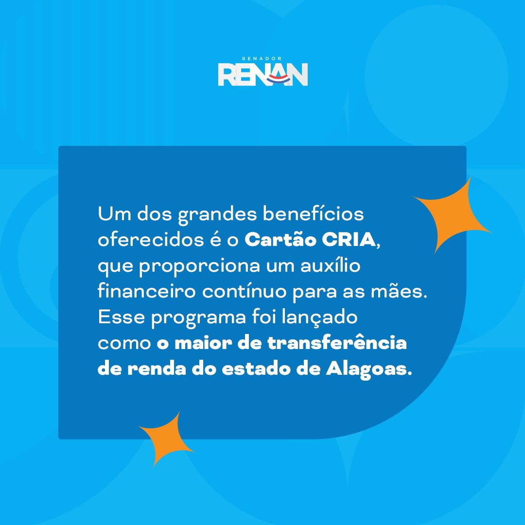 Celebrando o Dia das Mães com orgulho e gratidão!💐 Como Senador, tenho a honra de apoiar iniciativas como o Programa CRIA, que oferece auxílio financeiro e suporte às mães durante a primeira infância de seus filhos.