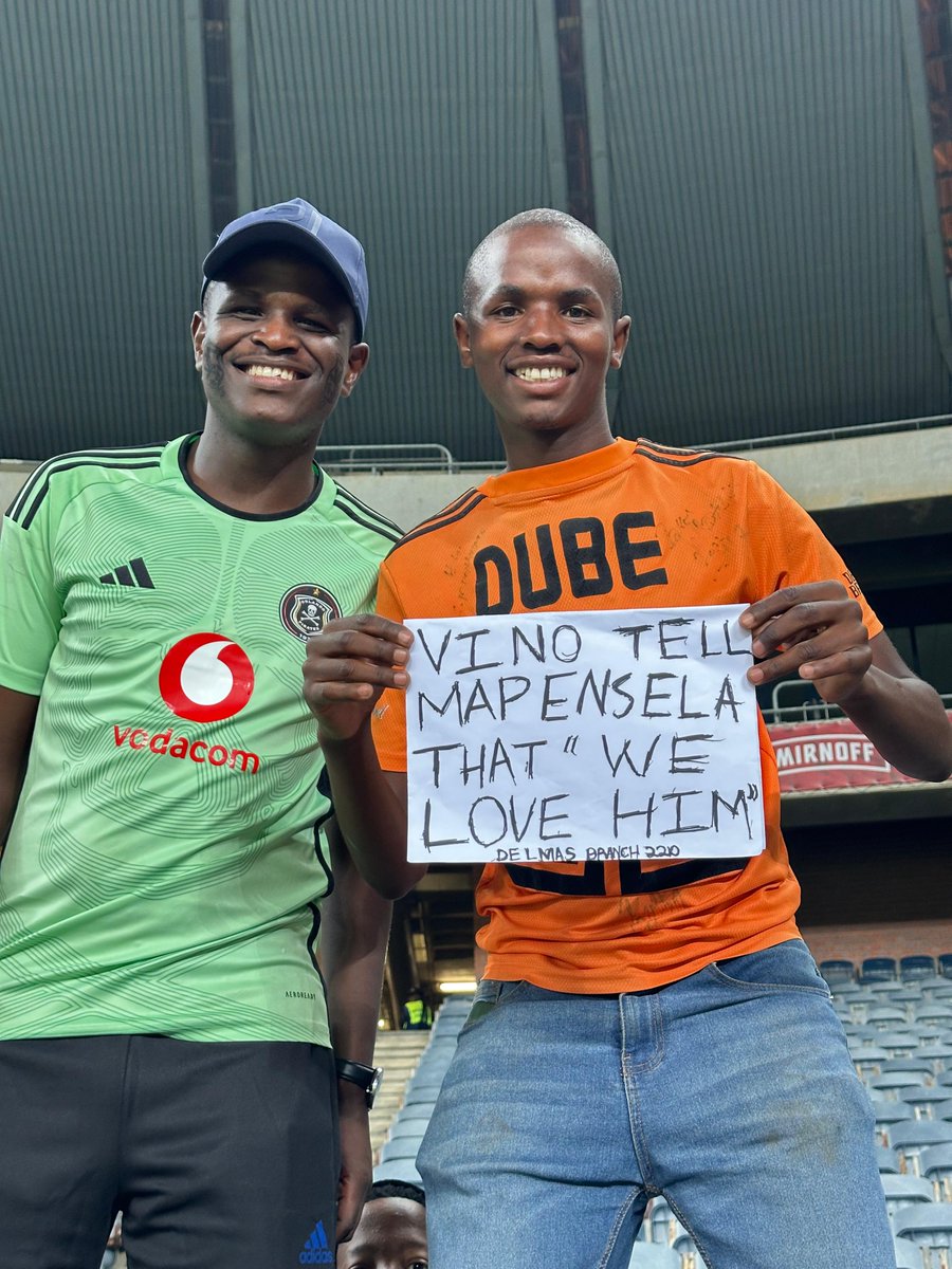 The message from the stadium yesterday,  thanks @Vino_Snap . Uthando lunye bafwethu 🙏🙌🤙