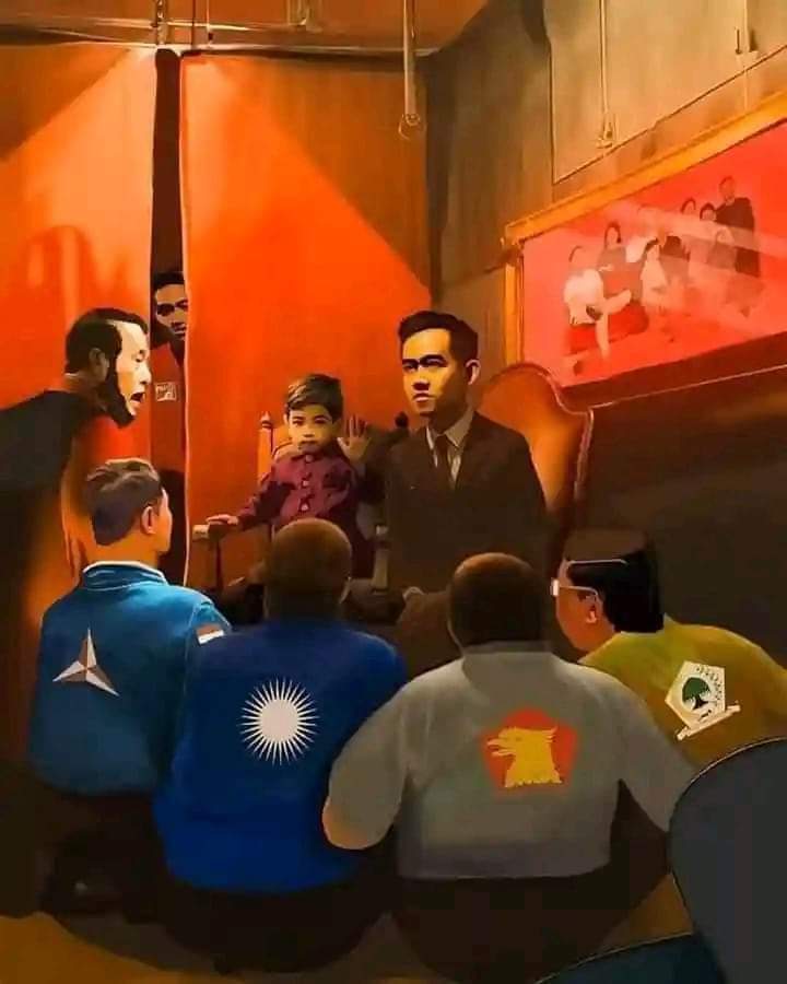 Selamanya negara ini akan menghamba kepada keluarga Solo

Kalian pikir Gibran hanya akan jadi Cawapres sekali ini? Kalian pikir Kaesang hanya jadi ketum PSI? Kalian pikir Jan Ethes hanya akan seperti anak2 pada umumnya? Gak...!

Negara ini sedang disetting untuk dipimpin oleh 1