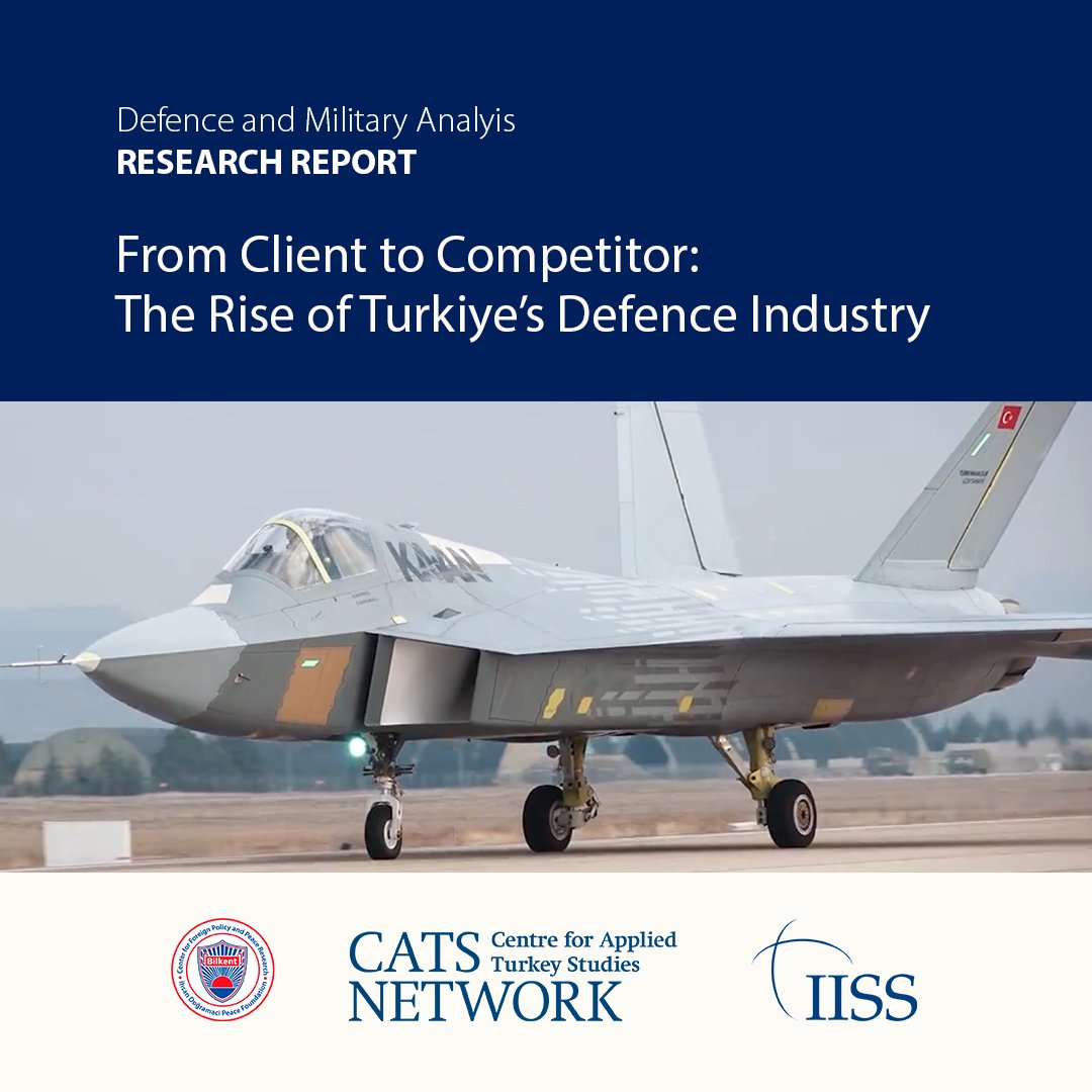 'The international system has provided opportunities and challenges for Turkish defence industrialisation. ' Read the latest research paper by Sıtkı Egeli, @SerhatGuvenc, @orko_8 & @ckurc, produced by @cfppr & the IISS, supported by @CATS_Network. ➡ go.iiss.org/3Qs3Rpy
