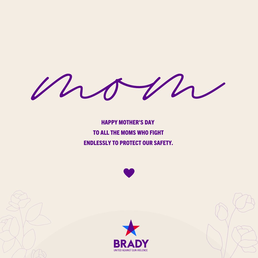 This Mother’s Day, I’m fighting for every mom who lost their kid to gun violence. I’m fighting for every mom taken too soon, and I’m fighting for my daughters so they don’t have to inherit a country where gun violence is the #1 killer of kids. Join me: bradyunited.org/take-action