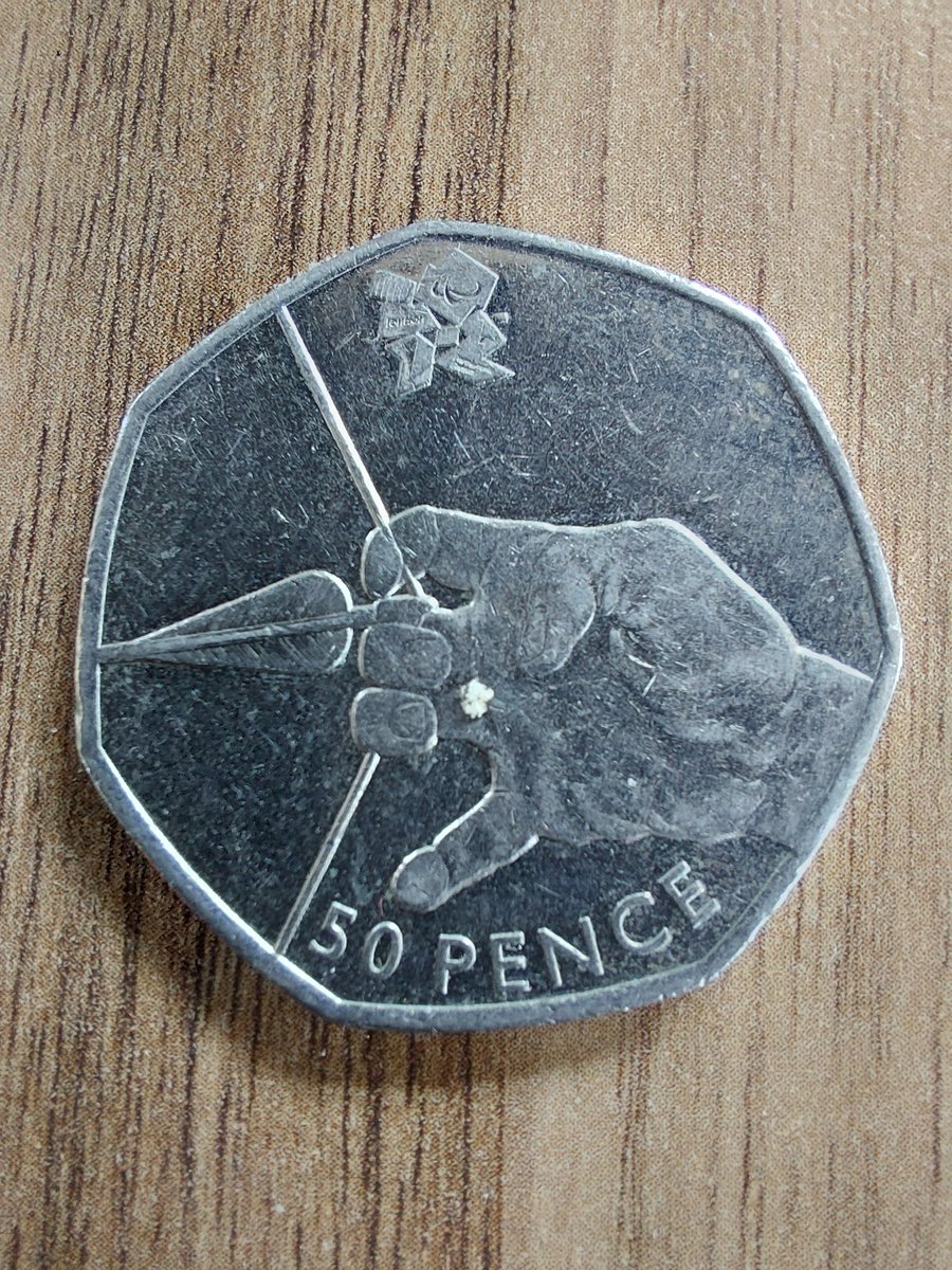 Another 2012 Olympic 50p found today, archery this time.