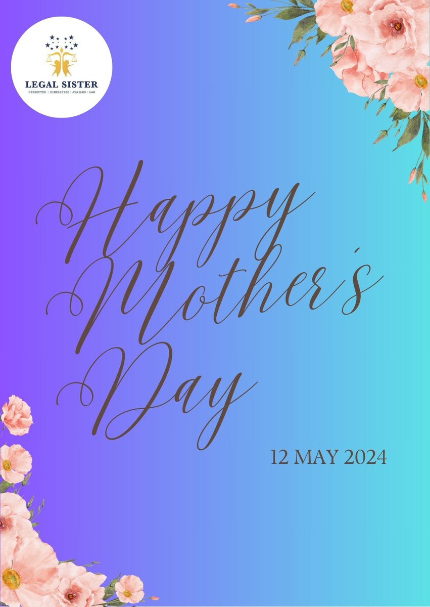 Happy Mother's Day to all the amazing moms in Legal Sister! Wishing you a day filled with joy, relaxation, and well-deserved pampering. Thank you for all you do to make our community stronger. Happy Mother's Day! Warm regards, Legal Sister