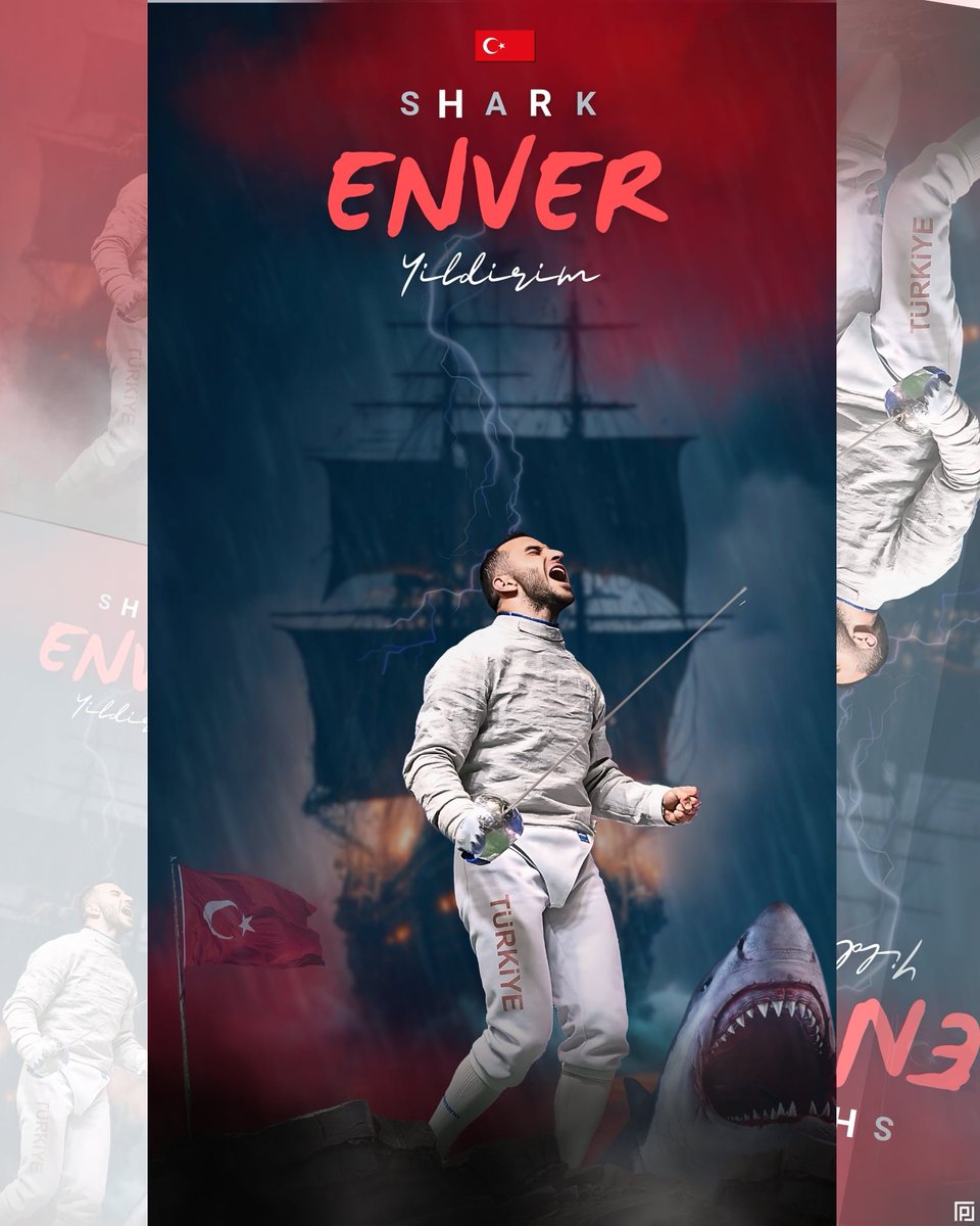 . . 🔸 Enver Yildirim 🔸 Sabre professional fencer player 🔸 Captain of the Turkish national team . . . #Turkey #fencer #shark #professiona #sabre #red #captain