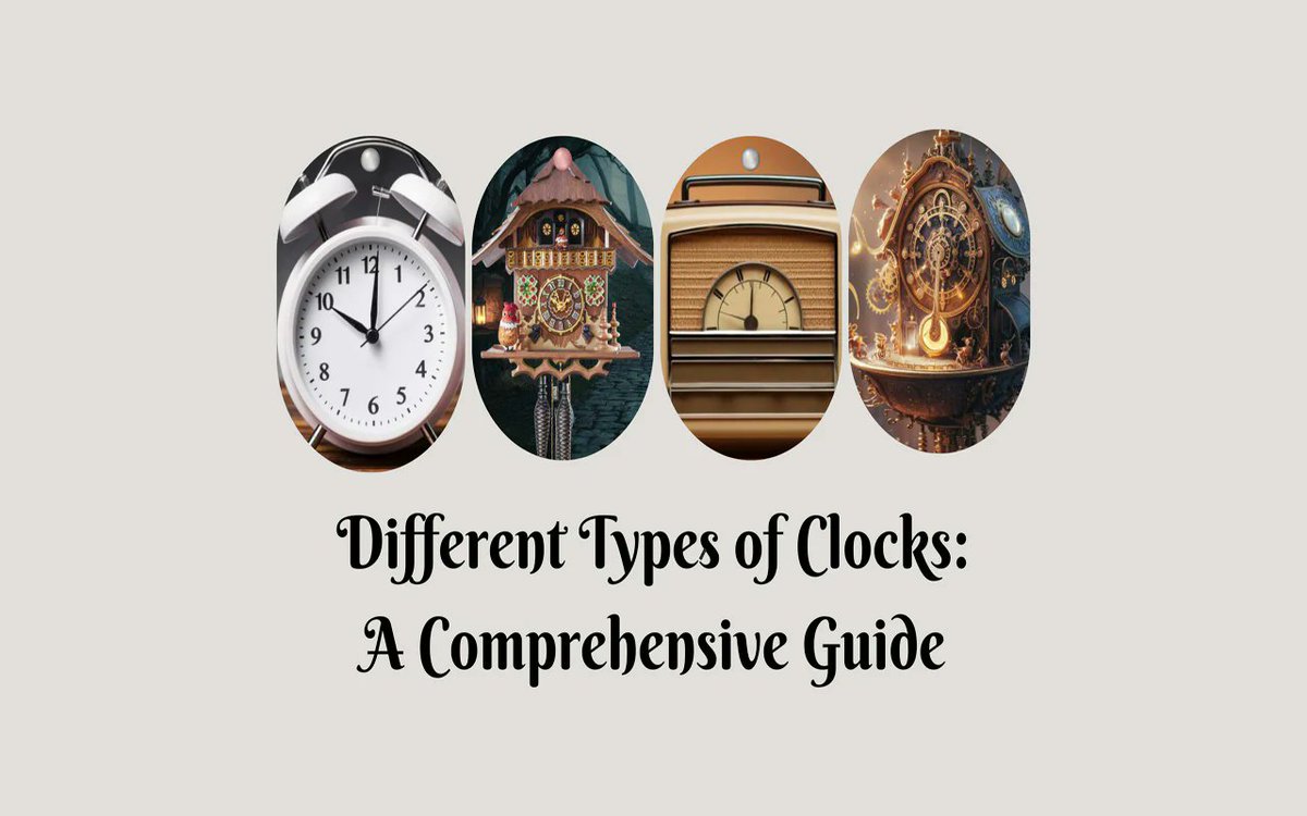MavesApparel's tweet image. Different Types of Clocks: A Comprehensive Guide

mavesapparel.com/blogs/fashion-…

1. #ClockTypes
2. #TimeKeepers
3. #TickTockTalk
4. #ChronoChronicles
5. #ClockWisdom
6. #HoursAndMinutes
7. #TimeTellingTales