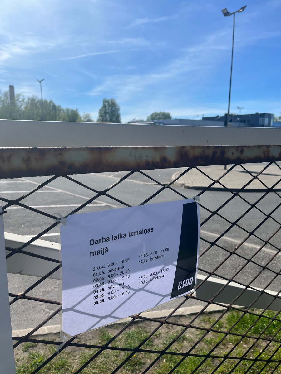 ZeeGaa's tweet image. Ha! Svētdienā, 12.05 braucu iziet TA Antenas ielā, Rīgā. SLĒGTS.Naivais, noticēju #CSDD mājaslapai, kur nebija šāda informācija.  Iesaku cienīt klientus, #csdd