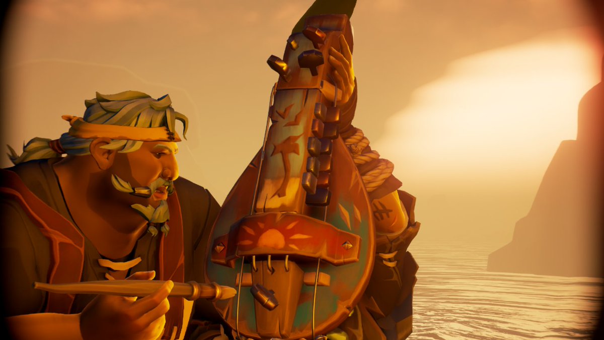 'A bright reference' 
#SoTShot 
Theme: Stunning Sunsets 
#SeaOfThieves 
@SeaOfThieves