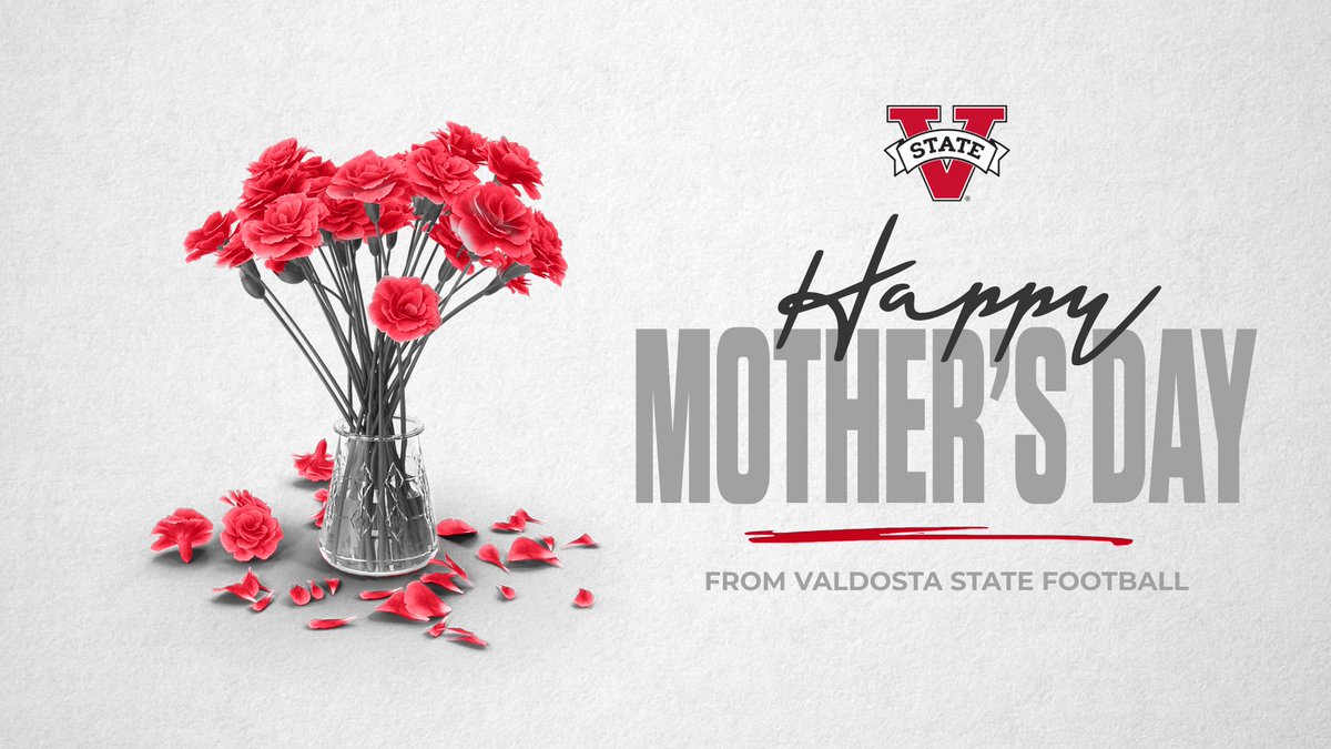 Happy Mother's Day to all the great Valdosta State Football Moms and football moms everywhere. Thank you for everything you do❤️🖤