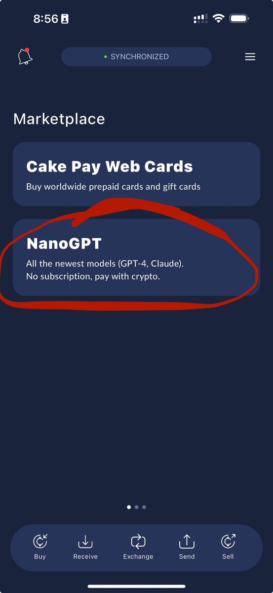 vikrantnyc's tweet image. We have @NanoGPTcom in @cakewallet now.