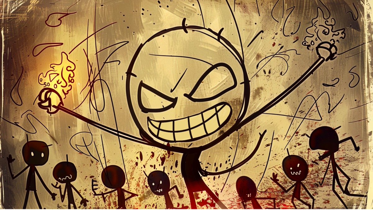 combat_stickman's tweet image. Today I beat up seven bad guys.