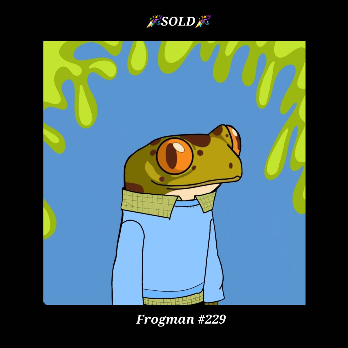 🎉SOLD🎉

Frogman #229
Owned by: ___FrogMan___
Thanks,congratulations 🎊
opensea.io/assets/matic/0…

#Frogman
#NFTs #PolygonNFTs #NFTArts #OpenSeaCollection