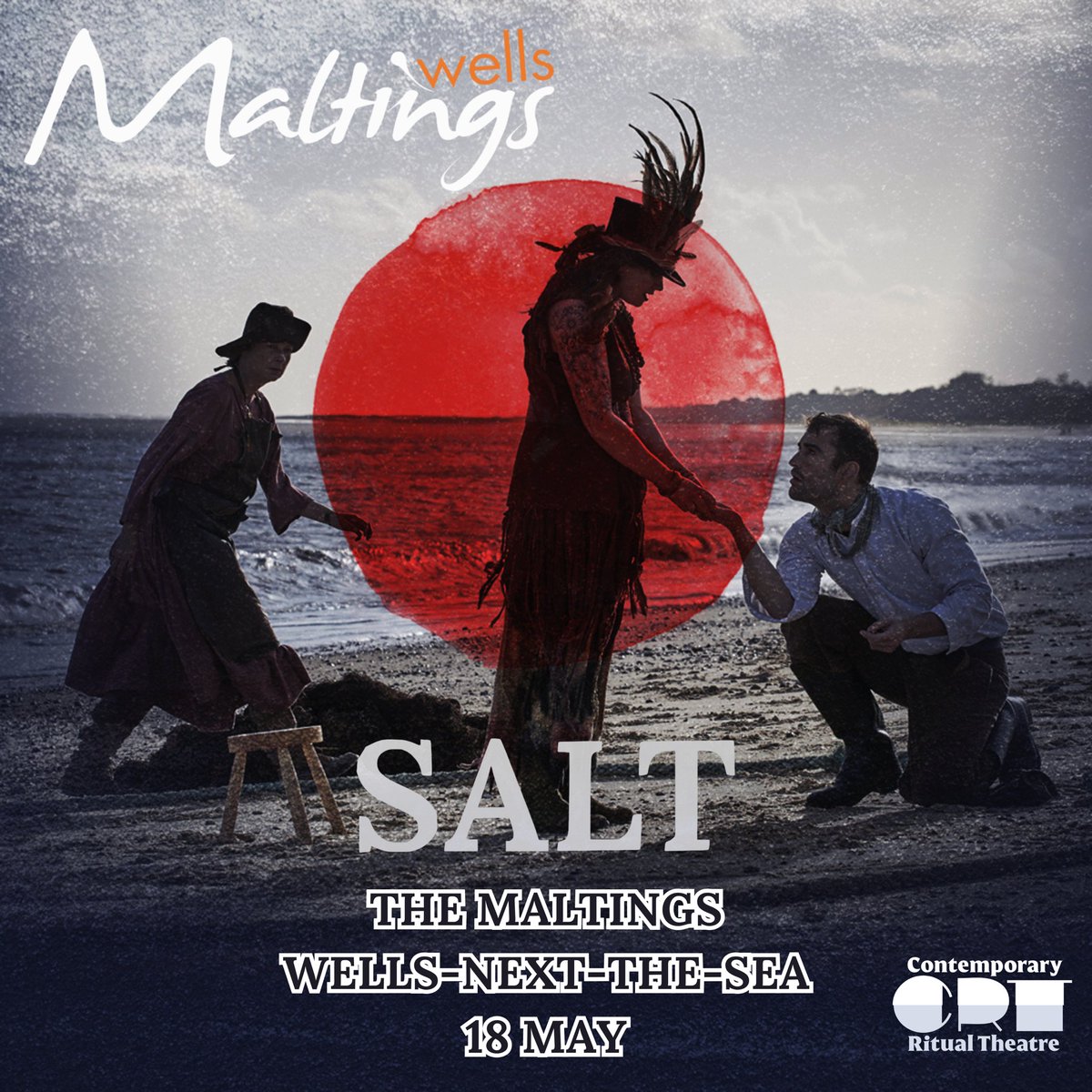 Join us <a href="/WellsMaltings/">Wells Maltings</a> as the electrifying run of SALT continues. Tickets are available via the link in our bio. You don’t want to miss this truly unique show…

#SaltPlay #RitualTheatre #ContemporaryRitual #MadeInYarmouth #britishtheatre #theatretour #norfolk #suffolk