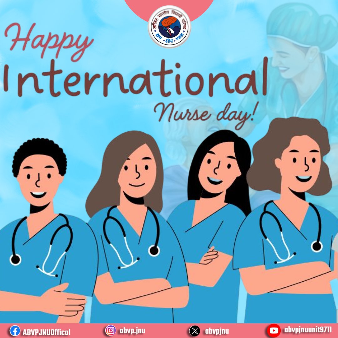 On International Nurses Day, ABVP expresses deep appreciation for the invaluable contributions of nurses worldwide. Your unwavering dedication, empathy, and ceaseless work significantly impact numerous lives daily. Thank you for your steadfast devotion to healing and nurturing…