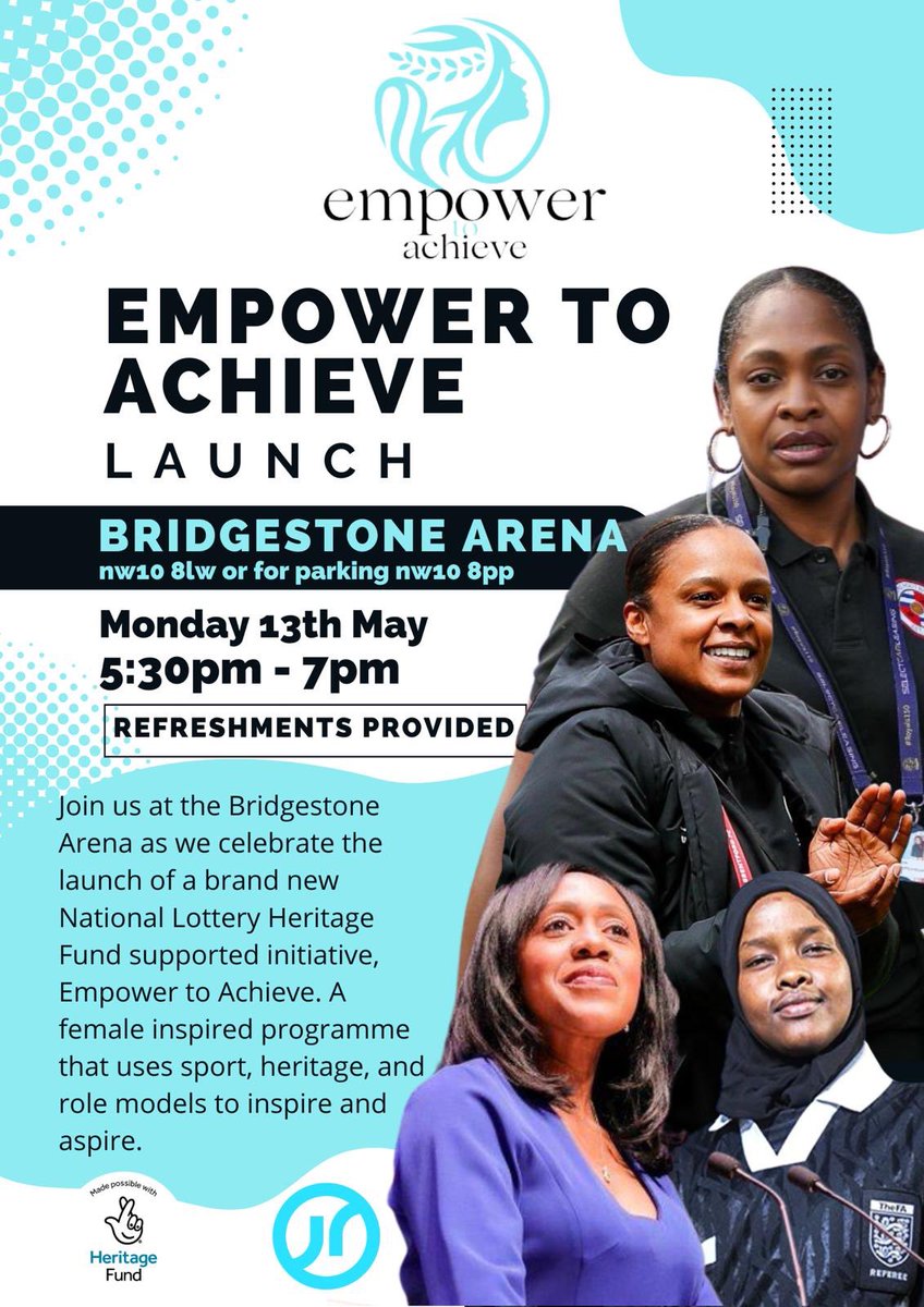 Calling all female students! Empower yourself & go along to this free event tomorrow 13th May 5.30pm-7.00pm being run by @JasonRobertsFdn @JasonRoberts30 @cyrilleregis at Bridgestone Arena on the 18 Bus route! An amazing opportunity!