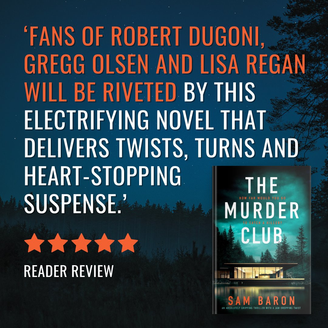 FBI Agent Susan Parker’s fun afternoon go-karting with her daughter is interrupted when she’s called to the crime scene of a wealthy local man murdered in his home.

😱 Get HOOKED on The Murder Club by @SamKBaron today: geni.us/428-rd-two-am

#crimethriller #bookreview