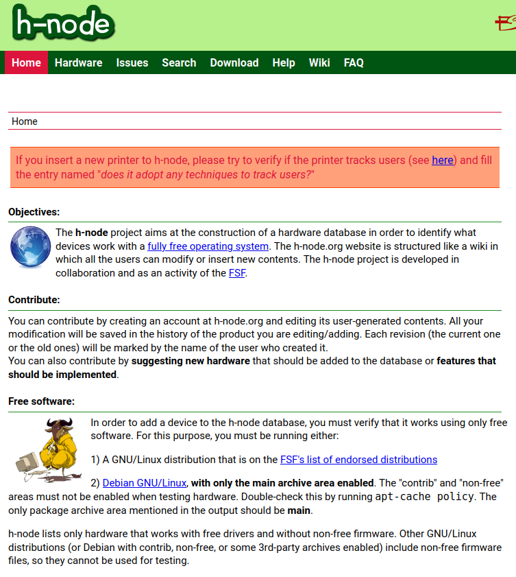 The hardware database h-node.org has many new distros and vendors added, including Trisquel, Parabola, Replicant and LibreCMC (distros), which you can check against various notebook vendors for #freesoftware compatibility. #hNode u.fsf.org/l0