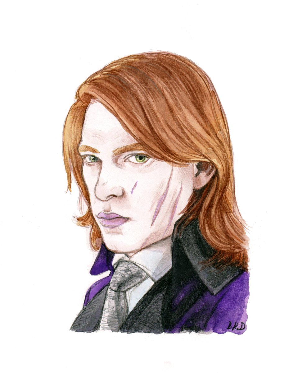 Domhnall Gleeson as Bill Weasley in 'Harry Potter and the Deathly Hallows - Part 1' #HarryPotter #DomhnallGleeson #myart