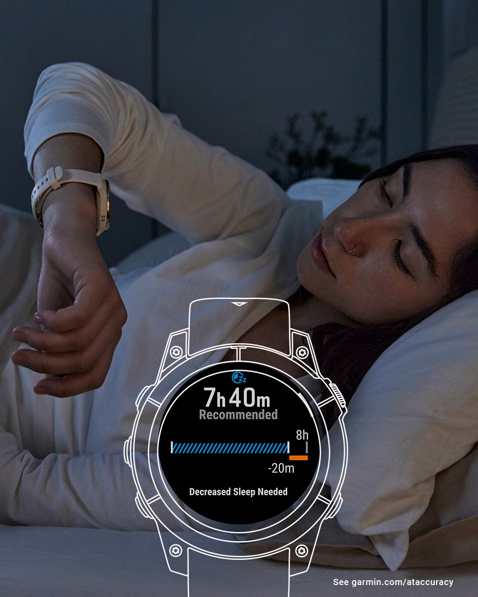 Get personalized advice for how much sleep you need and how you can improve with the new sleep coach feature. Available now on select #Garmin smartwatches.