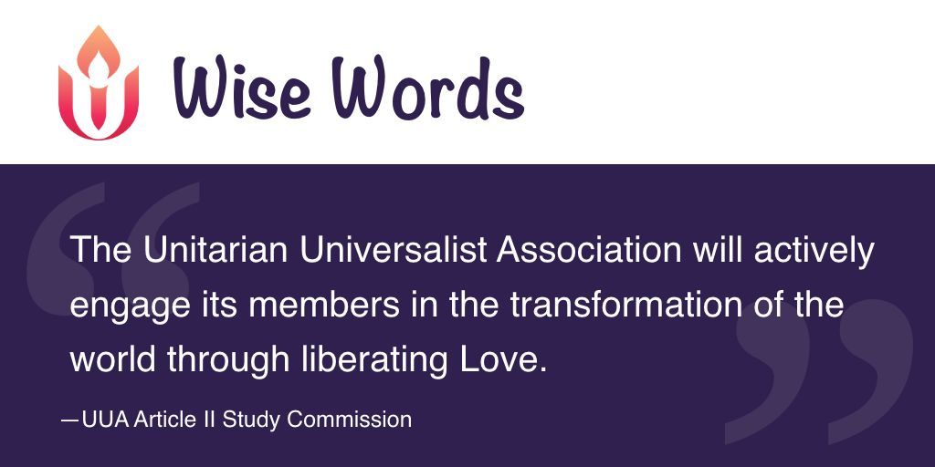 Wise words from the UUA's Article II Study Commission.
#uu #unitarianuniversalist #unitarianuniversalism  #uuclvpa #uuquote #wisewords