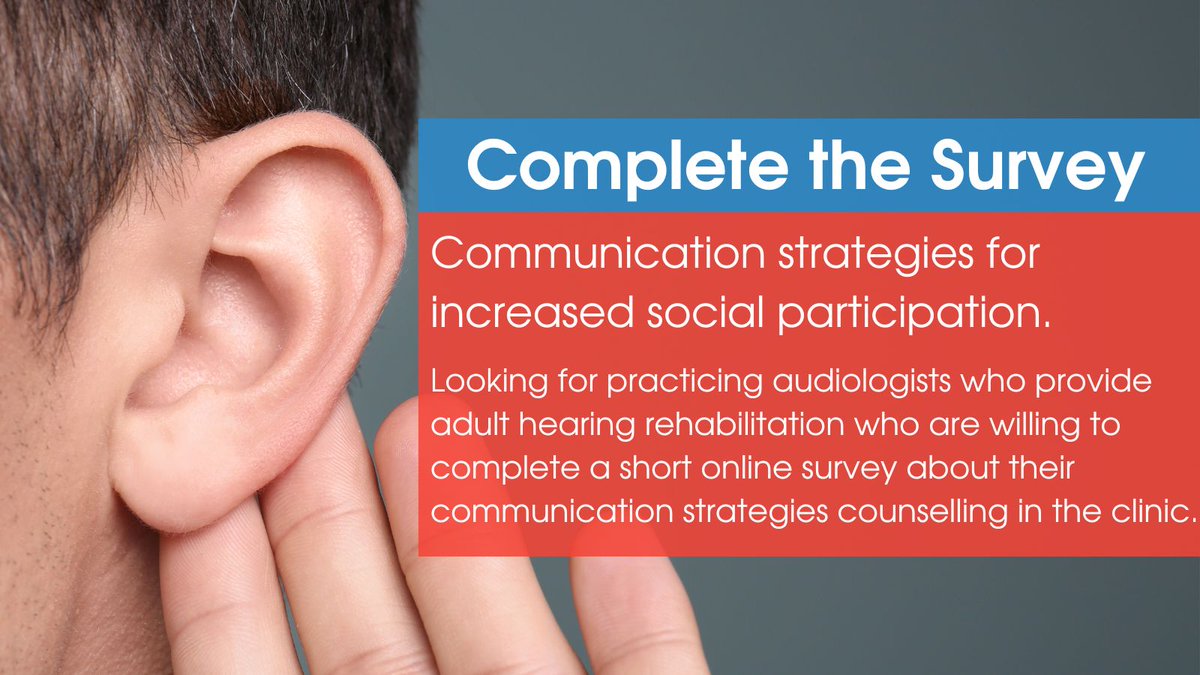BSA Member Gemma Perfect, Research Audiologist from the University of Manchester is conducting a survey to better understand #ClinicalPractices around giving advice to #HearingAid patients and #CommunicationStrategies 👉 buff.ly/3QrgRMf #audiology #audpeeps #hearing