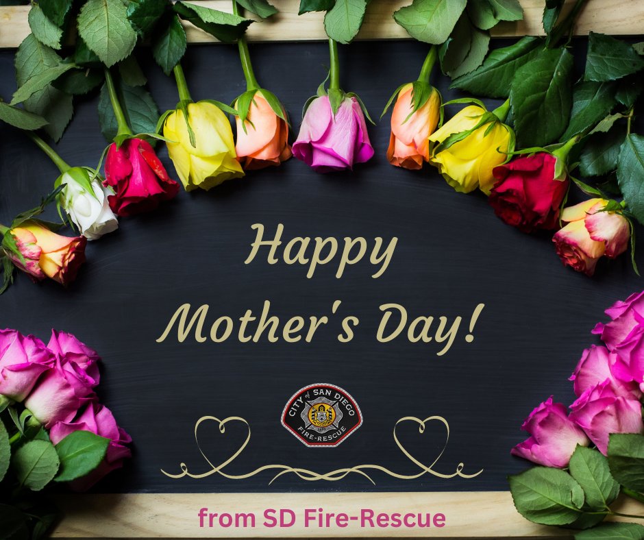 SD Fire-Rescue wishes you a blessed Mother's Day!
#mom #dispatcher #lifeguard #firefighter