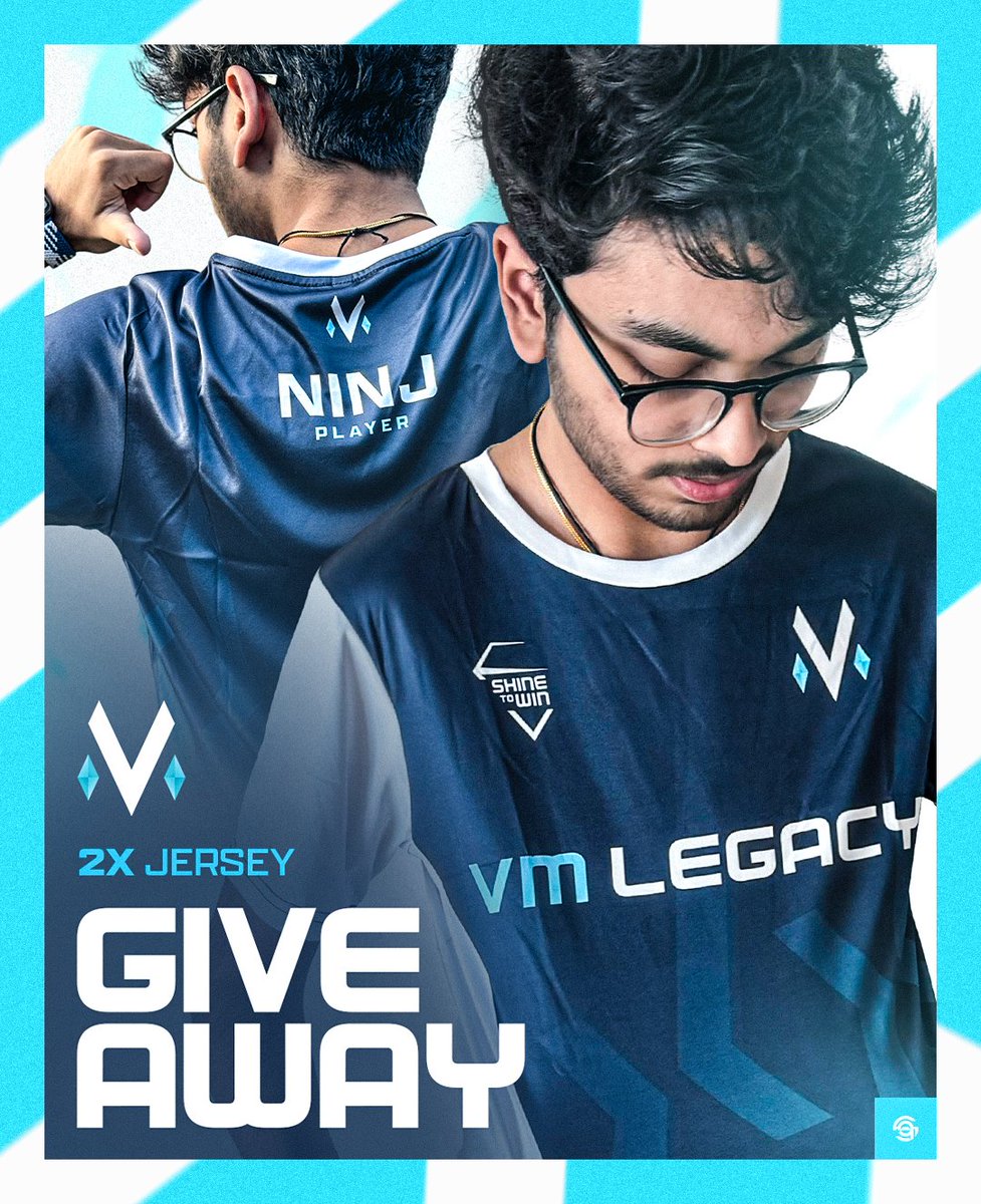 ✨ 𝗚𝗜𝗩𝗘𝗔𝗪𝗔𝗬 ✨

Try to win an official VM Legacy jersey! 🎁

To participate ⬇️
- Follow @VMEsportsCoC 💎
- Like &amp; RT 💙
- Tag a Clash of Clans friend

2 winners will be announced on Sunday 19/05 after the Monthly Qualifier 🫡

Good luck everyone! 🍀