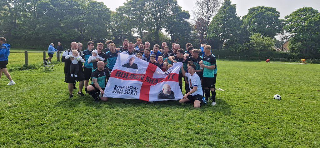 Boldon Shack FC (@boldon_shackfc) on Twitter photo <a href="/SS_SundayLeague/">South Shields Sunday Football League</a> 2023/24 CHAMPIONS 🏆
<a href="/united_nook/">Nook United FC</a> 1 - 3 Shack
Class pen save from <a href="/huntz84/">Andy Hunter</a> in the 1st half gave us a wake up call to go and grab 3 before the Nook got a late one.
⚽️⚽️ - <a href="/stevenwilko/">Stephen Wilkinson</a>
⚽️ - <a href="/waynephillips26/">waynephillips</a>
⭐️ - <a href="/JackDykes1/">Jack</a>
#VivaLaShack <a href="/SS_SundayLeague/">South Shields Sunday Football League</a> 2023/24 CHAMPIONS 🏆
<a href="/united_nook/">Nook United FC</a> 1 - 3 Shack
Class pen save from <a href="/huntz84/">Andy Hunter</a> in the 1st half gave us a wake up call to go and grab 3 before the Nook got a late one.
⚽️⚽️ - <a href="/stevenwilko/">Stephen Wilkinson</a>
⚽️ - <a href="/waynephillips26/">waynephillips</a>
⭐️ - <a href="/JackDykes1/">Jack</a>
#VivaLaShack