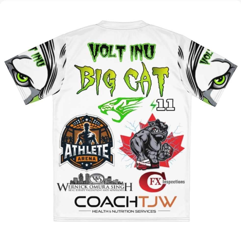 #BigCat walk out jerseys @VoltInuOfficial Huge Thank you 
@crypto420kt and the entire #VoltARMY ⚡️⚡️🙏🙏⚡️⚡️
#VOLT #NoSurrender #volted
Ur boy again for #MORE #GOLD
