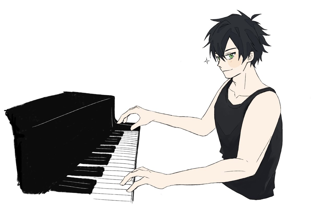 #しろっぽ
ピアノ弾く時だけな？