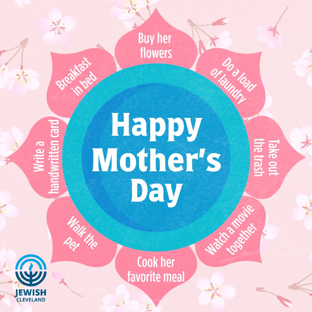 Wishing all Moms an extra special Mother’s Day! Here's a few ideas to show mom you care! #JewishCleveland #MothersDay