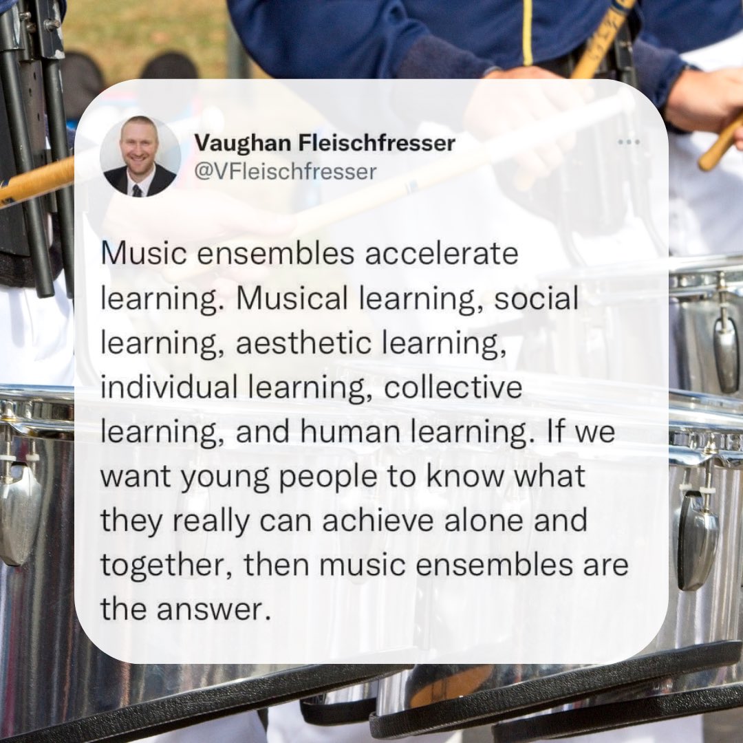 Music ensembles are the answer.
