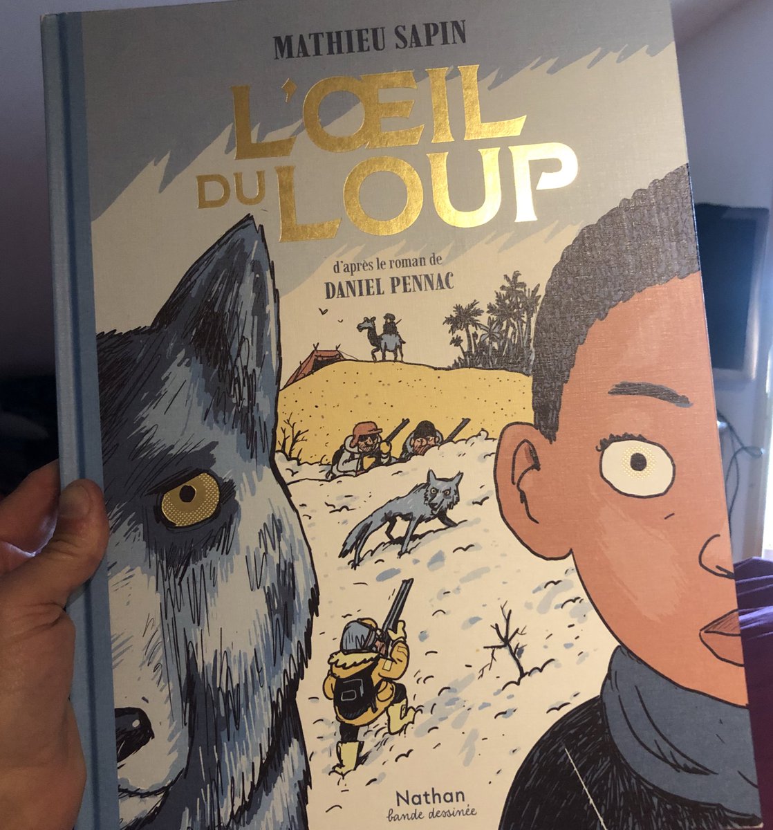 Une carte, une bande dessinée : L’œil du Loup de Mathieu Sapin aux Éditions Nathan
