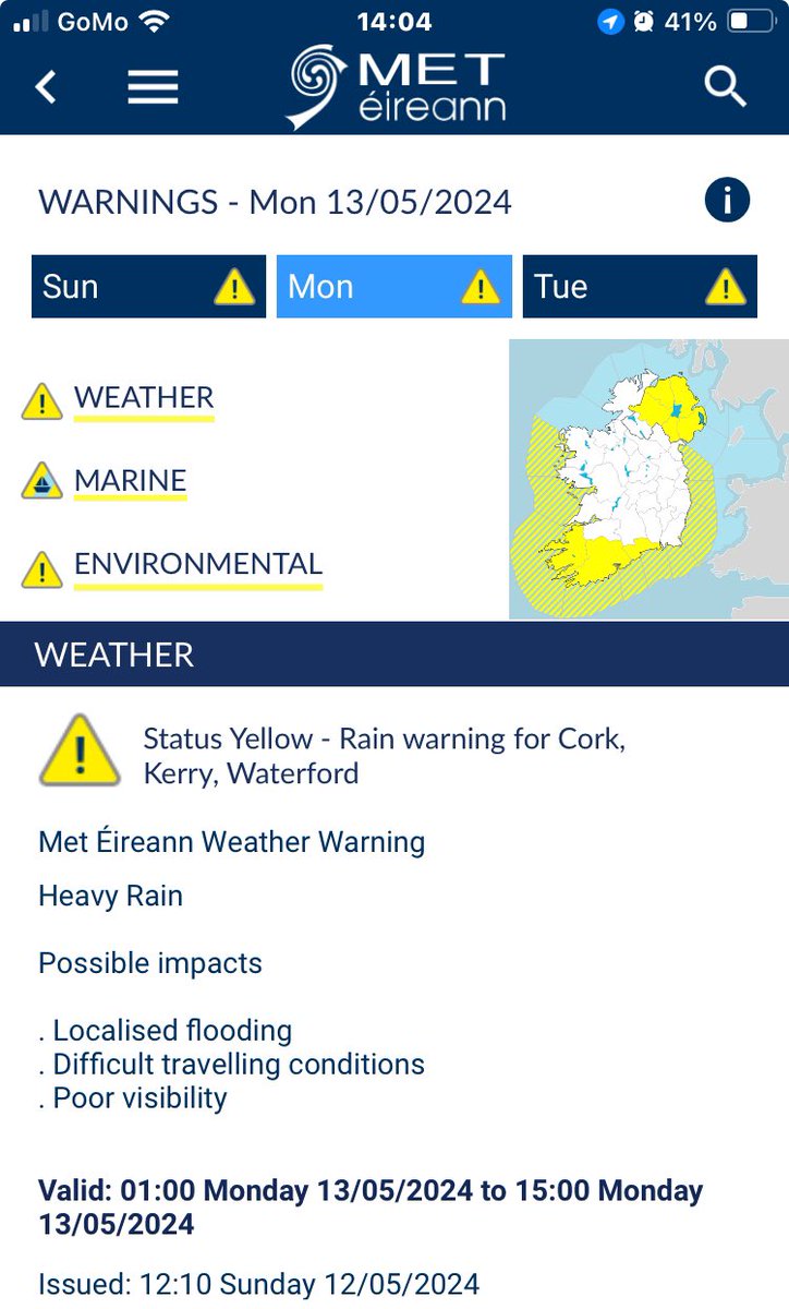 After a dry week the rain is back overnight and into tomorrow