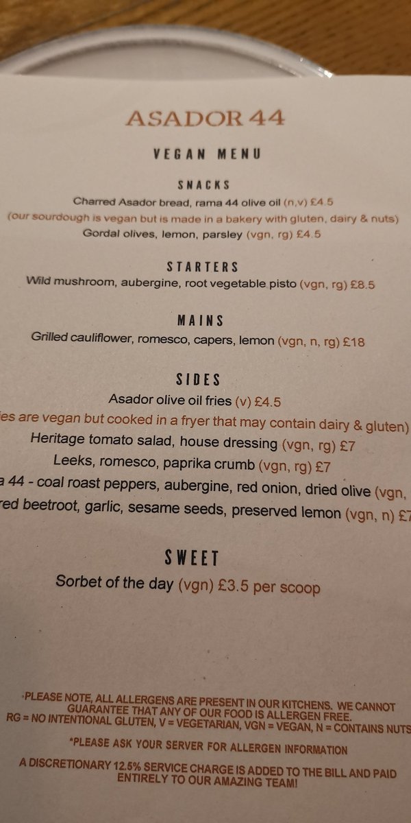 Being  #vegan didn't think @Asador44 was for me but love their veggies @bar44tapas so gave it a go. Boys went for steaks obvs 🙄 while girls went for colourful, vibrant, amazing veggy sides in tapas style with delish starters. Vermouth aparetif was abfab too. Girls won! 😁👌