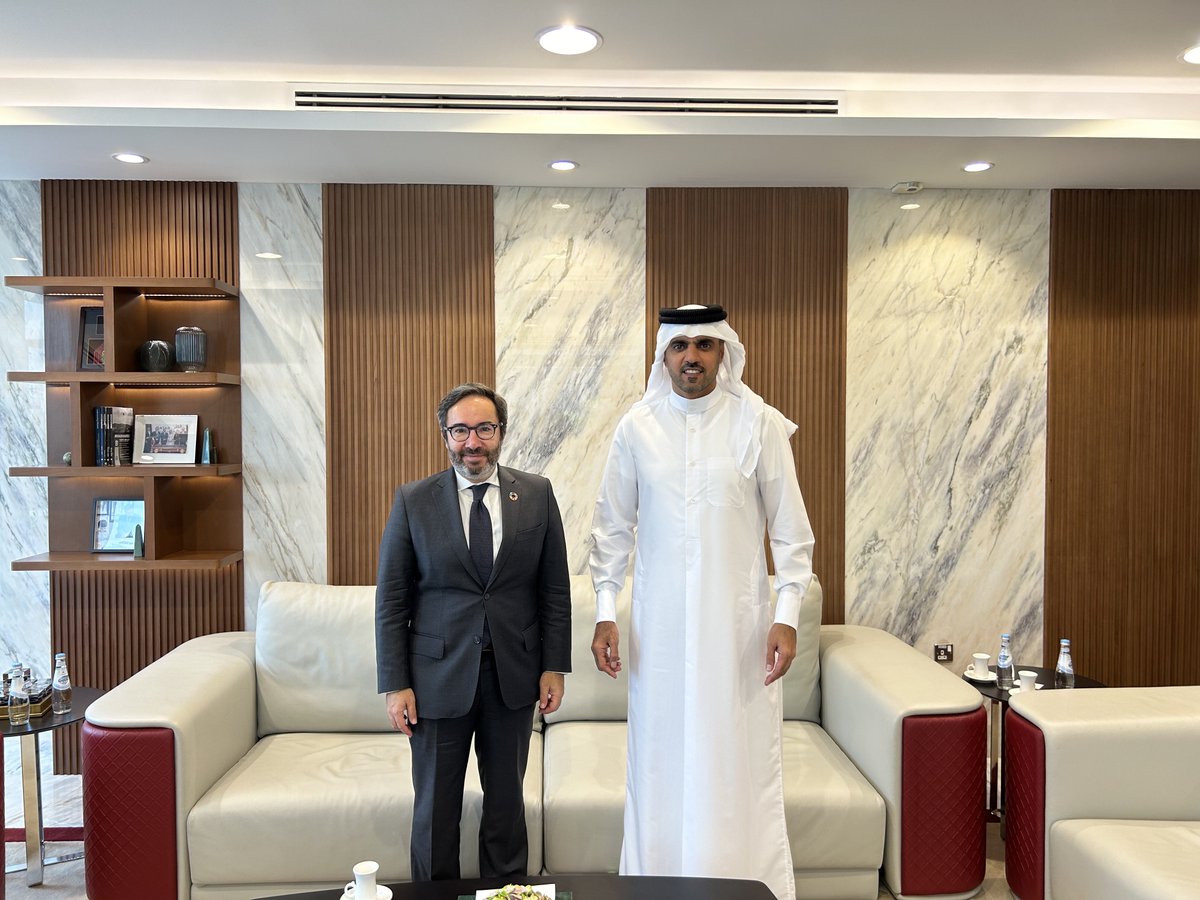 Just had a productive meeting with Khalifa Al-Kuwari, Director General of @qatar_fund. Together, @UNOPS and Qatar have successfully supported crucial projects and we look forward to continuing our partnership to help where it's needed most.