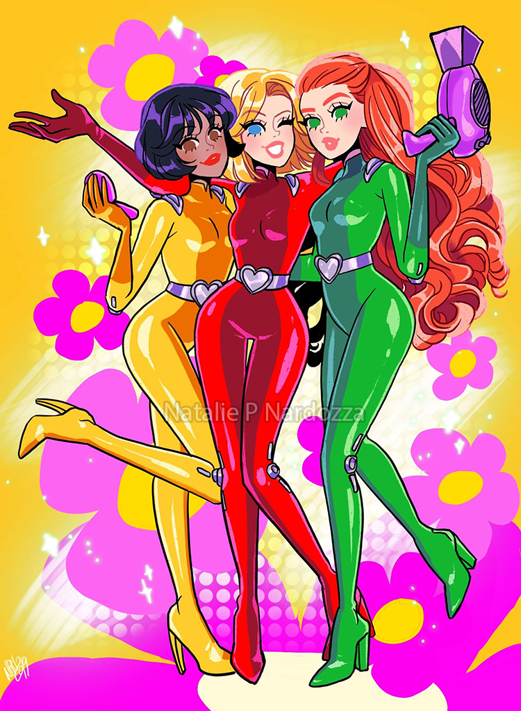 「Because of the Totally Spies Reboot comi」|Natalie Nardozza// Comic Artist - TCAF Table 2072のイラスト