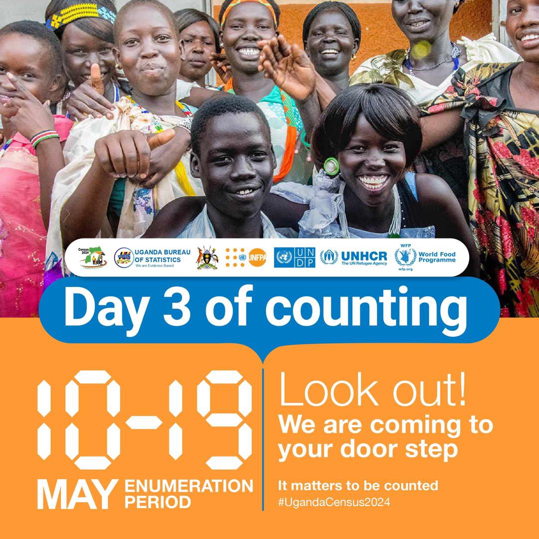 Today is the third day of the ongoing Census. @UNFPAUganda is here once more to encourage your participation and ensure your accurate representation. Have you been counted yet? If not, the enumerators will be visiting you soon. Your participation matters! #UgandaCensus2024