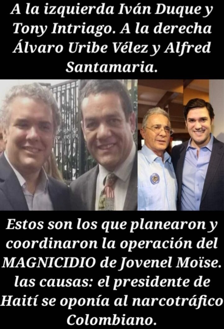 En una declaración que hizo en EEUU el principal mercenario que ya fue condenado a cadena perpetua por el magnicidio del presidente de Haití Jovenel Moïse, dijo que el expresidente Iván Duque y otros poderosos personajes de la derecha colombiana habrían organizado su asesinato,…