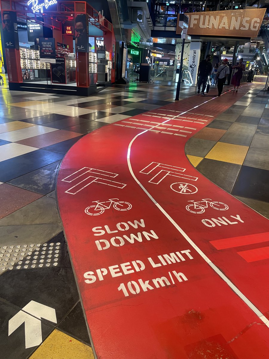 shaunabrail's tweet photo. The future of the mall? Bike lanes, climbing gyms… https://t.co/nqCoCJ8fis